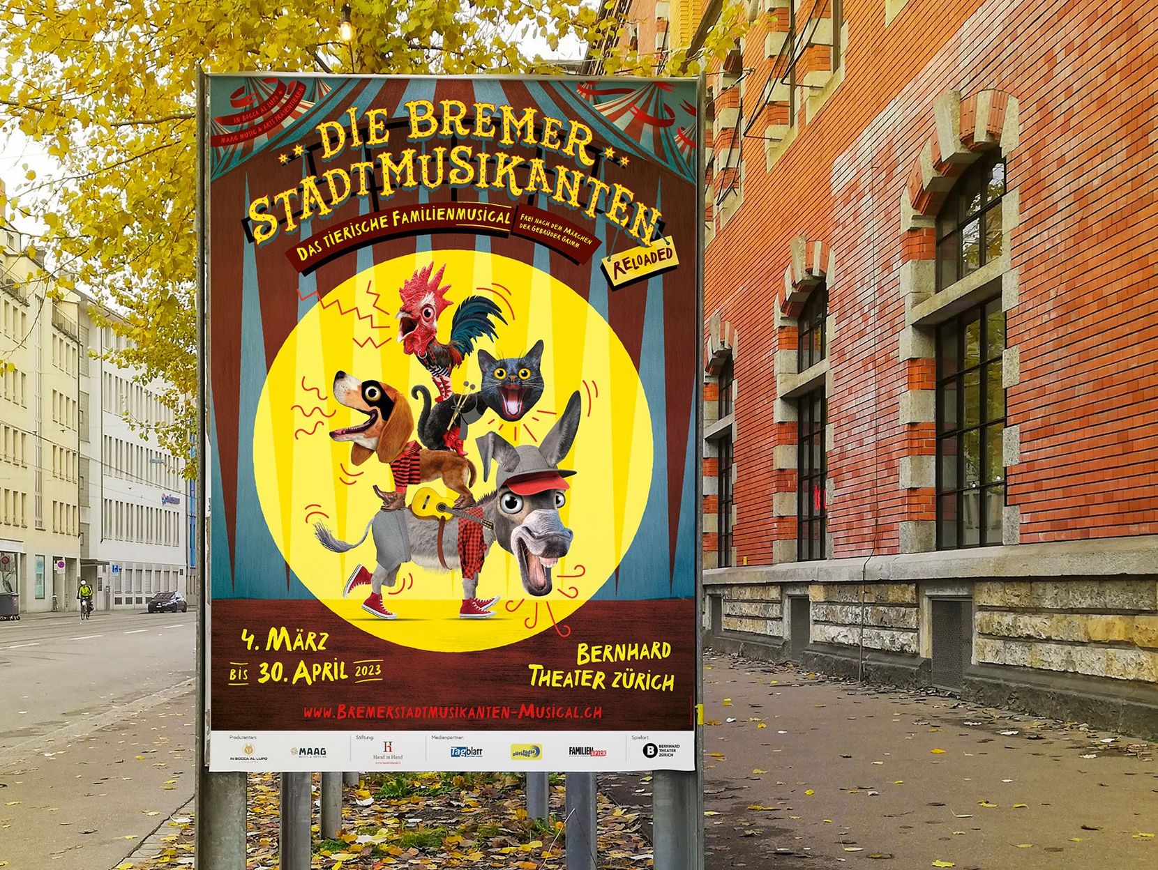 Die Bremer Stadtmusikanten, Plakat